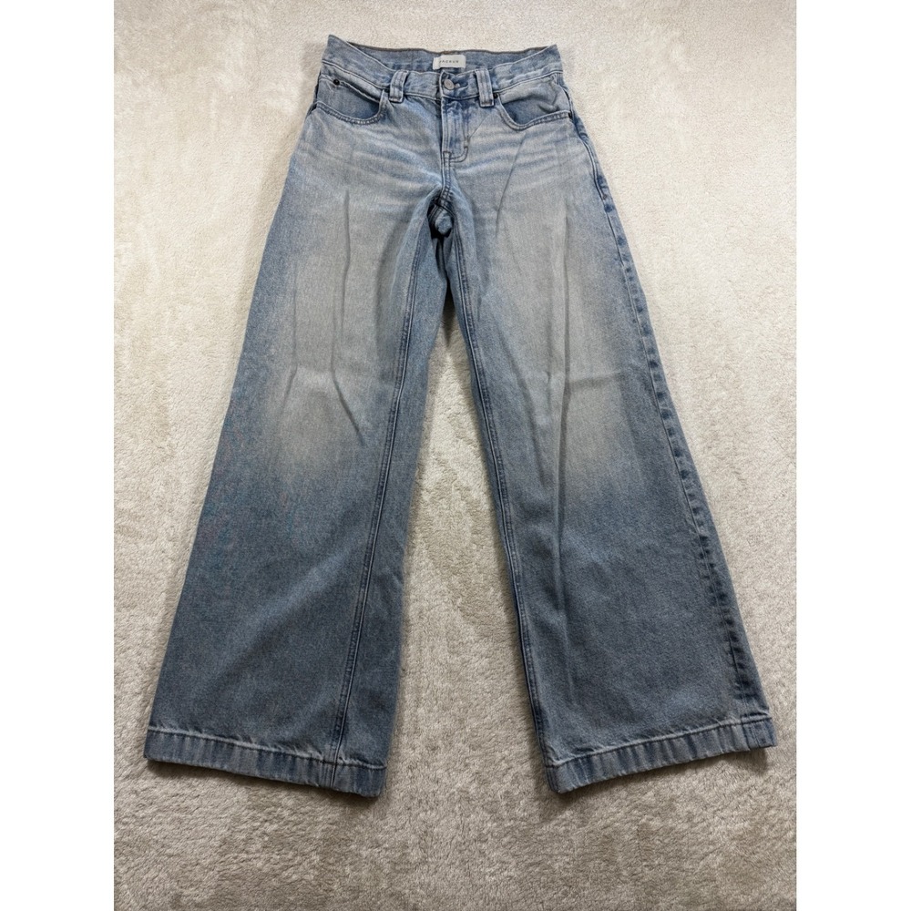 PacSun Womens Sloane Ultra Baggy Blue Denim Jeans 22 Meas: 27x31